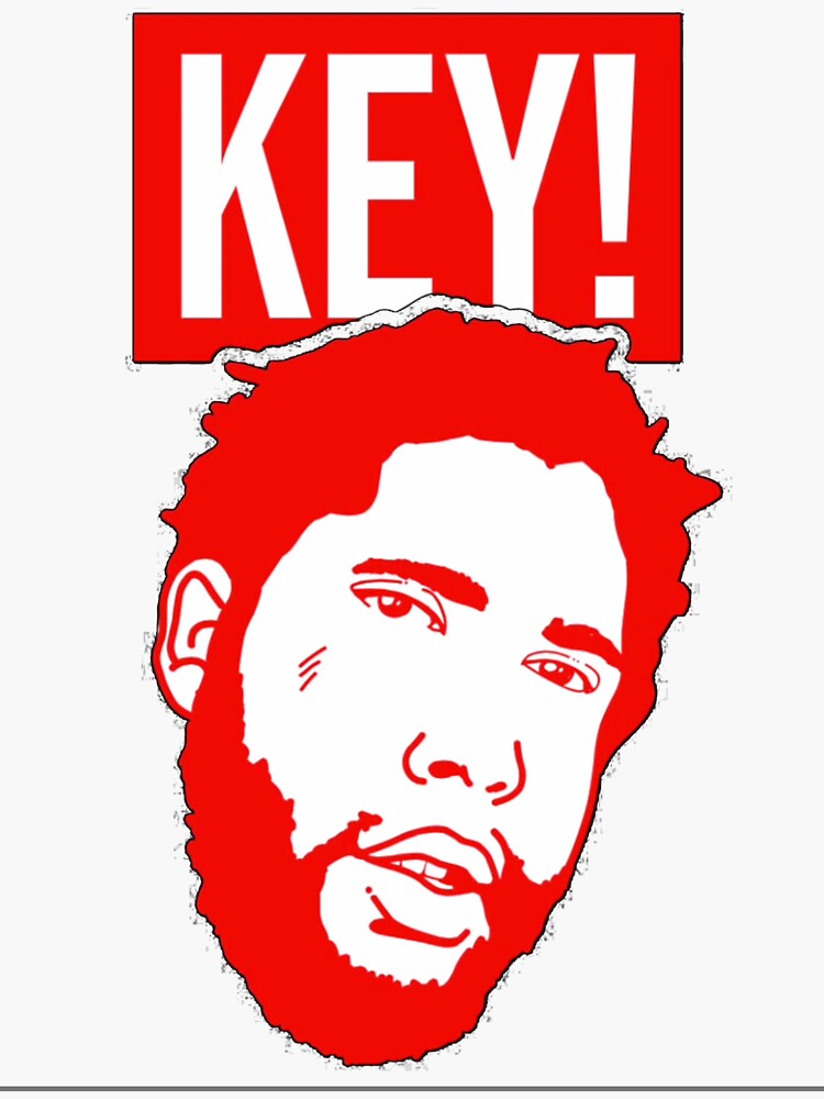 "KEY! Head Logo" Sticker for Sale by IanFendley Redbubble