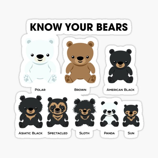 Connaissez vos ours Sticker