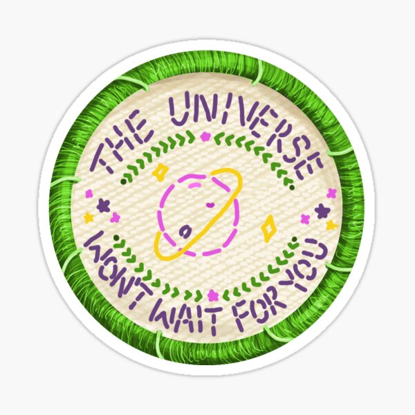 Walk the Moon Avalanche Universe Embroidery Style Patch Sticker