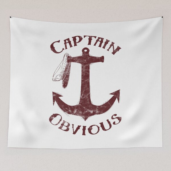 Item preview, Captain Obvious (v2) designed and sold by BlueRockDesigns.