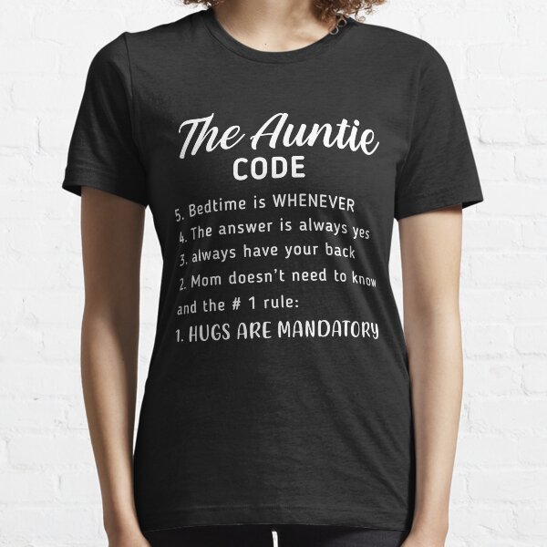 The auntie code t shirt Clearance