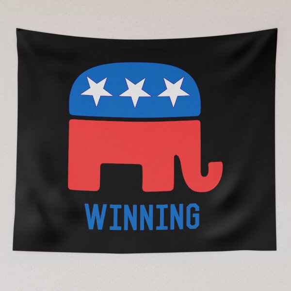 Aperçu de l'œuvre Éléphant républicain GOP gagnant créée et vendue par flippinsg.