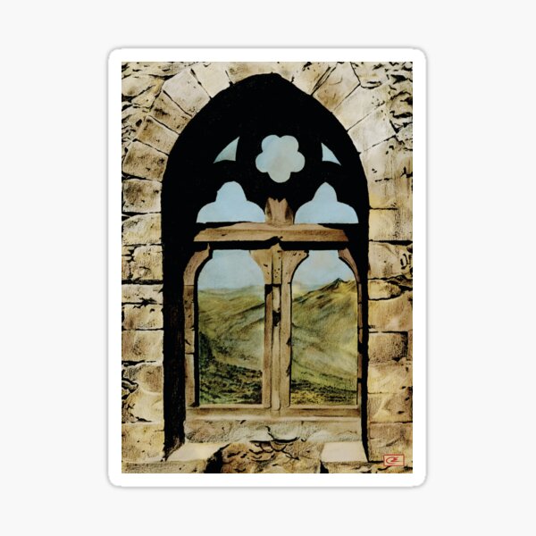Queens Window - colour drawing Sticker