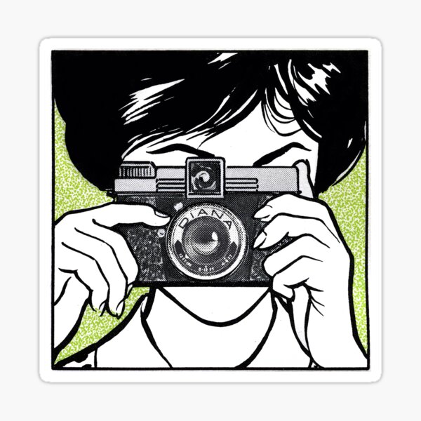 Item preview, Vintage Diana Camera Woman Photographer designed and sold by Designs by Kool Kat.