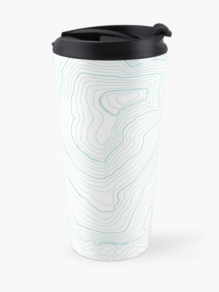 Alternate view of Psychology things - Maslow's HIERARCHY of NEEDS Travel Mug