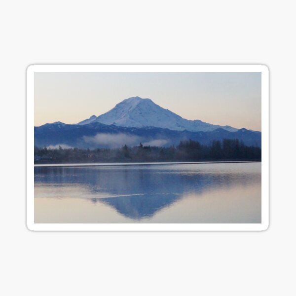 Mt. Rainier in the Morning Sticker