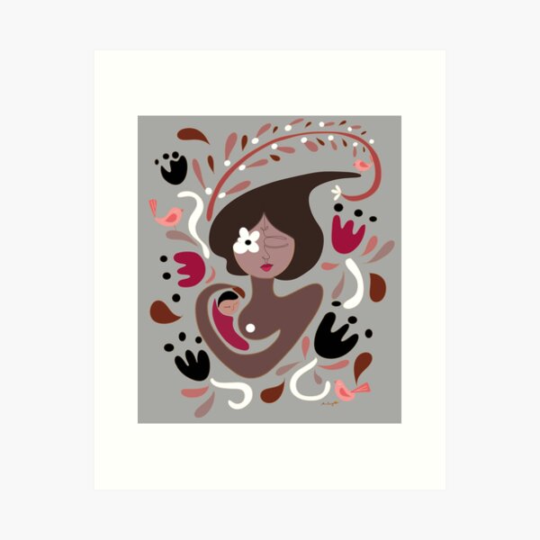 Item preview, Mothers love in grey designed and sold by MarleyArt123.