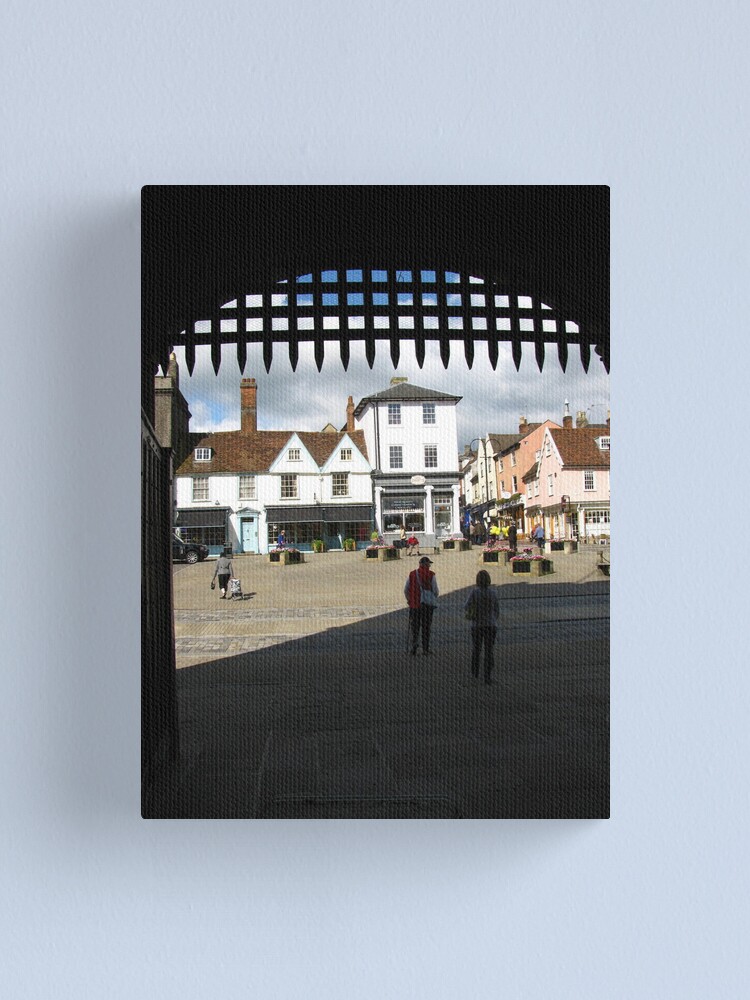 "Portcullis and Angel Hill, Bury St Edmunds" Canvas Print by