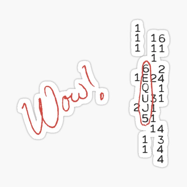 Item preview, Wow Signal SETI Message designed and sold by TheShirtYurt.