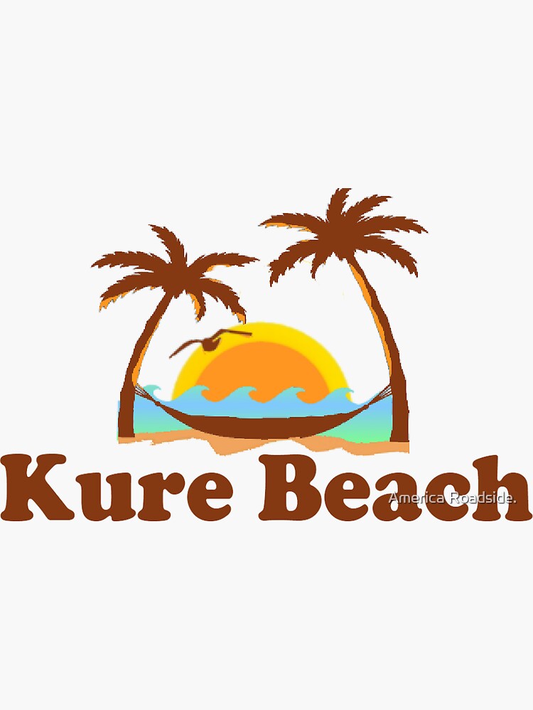 "Kure Beach North Carolina." Sticker by ishore1 Redbubble