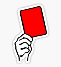 Foul - rote Karte Sticker