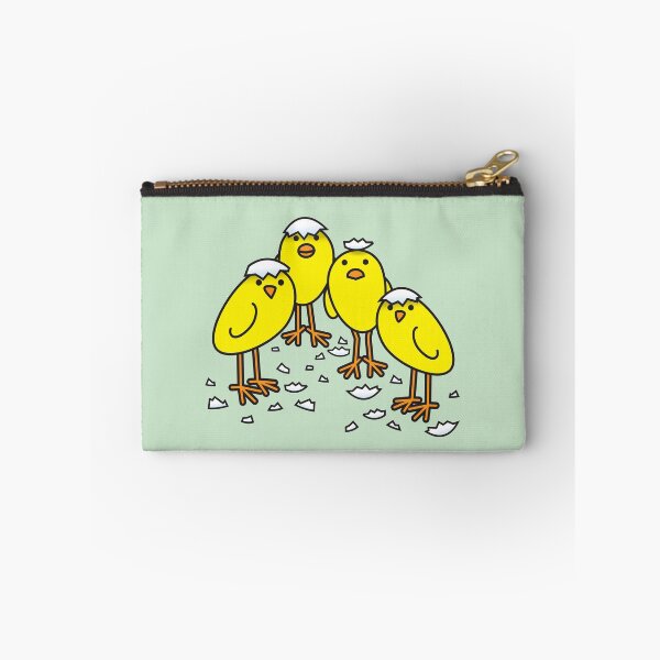 Item preview, Four Freshly Hatched Staring Yellow Chicks designed and sold by CleverPencil.