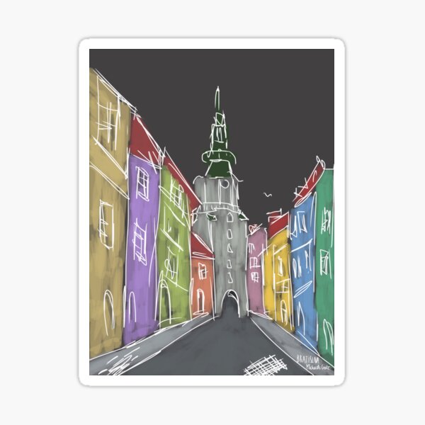 Dark street Sticker