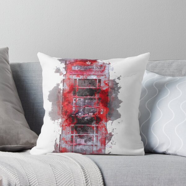 Item preview, Red Telephone Box Watercolor Watercolour designed and sold by Twenty2Creative.