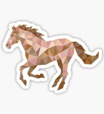 Running Horse Lowpoly Sticker