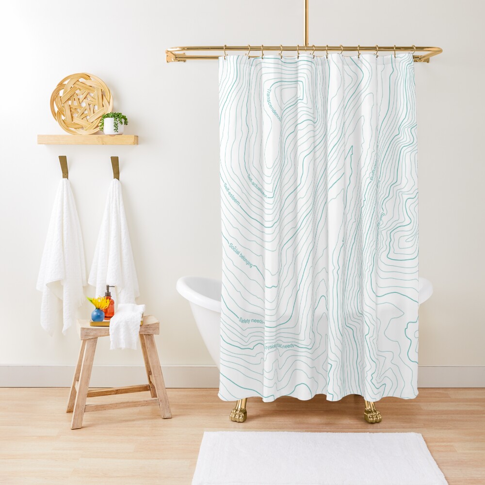 Psychology things - Maslow's HIERARCHY of NEEDS Shower Curtain
