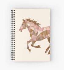 Running Horse Lowpoly Spiral Notebook