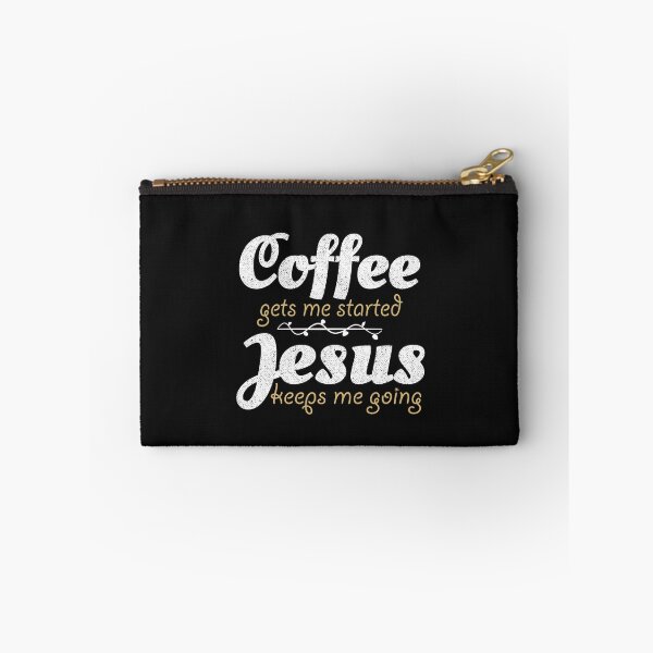 Item preview, Coffee gets me started Jesus keeps me going inspirational Christian quote coffee lover gift  designed and sold by alenaz.