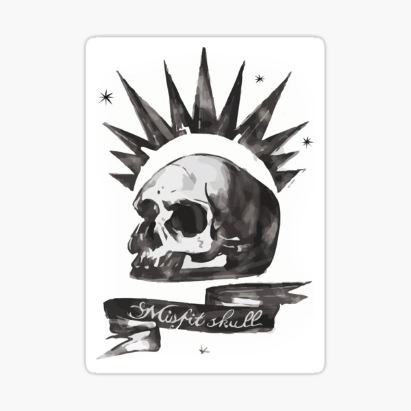 Item preview, Chloe's Shirt - Misfit Skull designed and sold by scolecite.