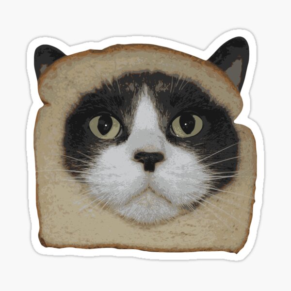 "Breaded Inbread Cat Breading" Sticker for Sale by TheShirtYurt Redbubble