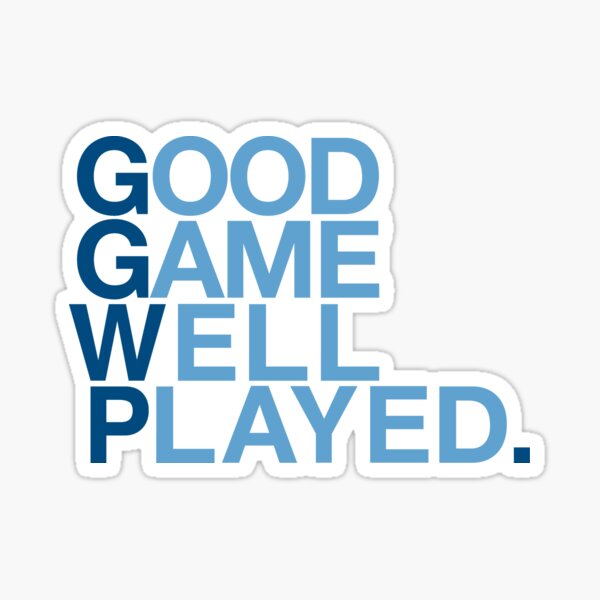 Gg wp Good Game well played ggwp victory in videogames Esports Poster for  Sale by ZooOfArt