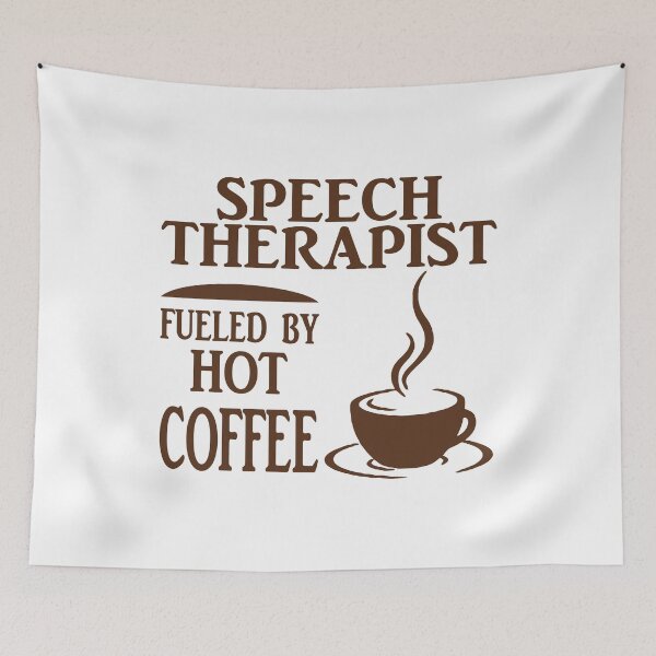 Item preview, Speech Therapist Fueled By Hot Coffee designed and sold by findgreatshirts.