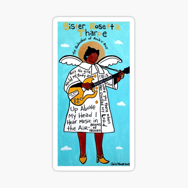 Sister Rosetta Tharpe Gospel Folk Art Sticker