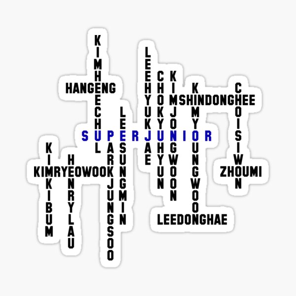 Anuncio Super Junior Pegatina