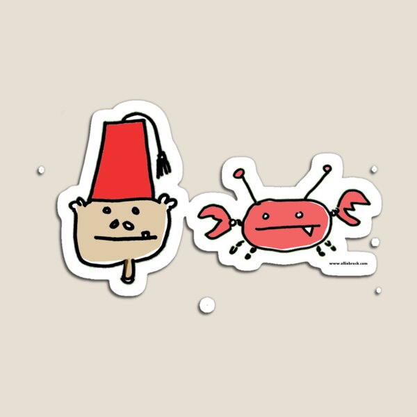 Item preview, Monkey Fez and Crabby T Shirt of Underwater Hoo Ha and Cheez Weenies designed and sold by Squeaktoy.