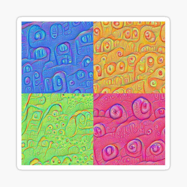 Deep Dreaming of a Color World 3K Sticker
