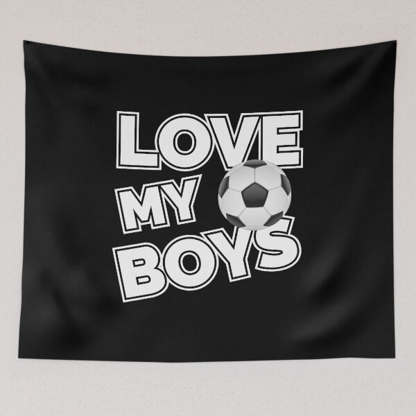 Item preview, Love My Boys Football Soccer Mom Dad Supporter Fan designed and sold by LarkDesigns.