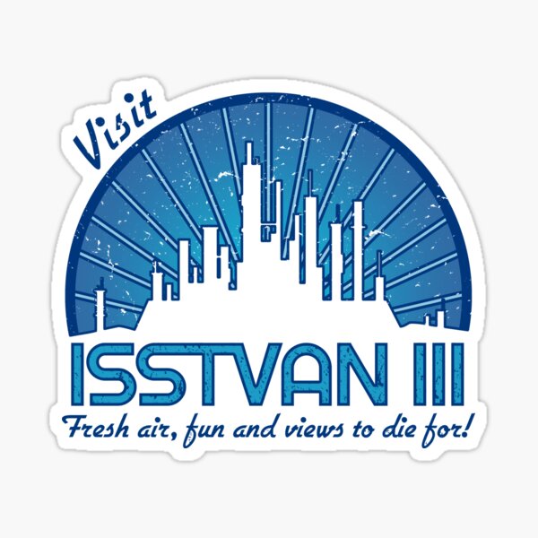 Visit (dark blue) Sticker