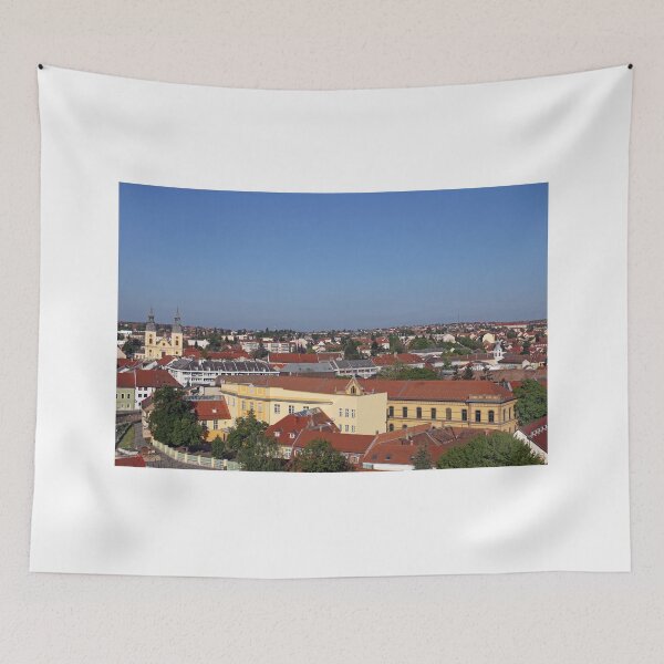 Item preview, buildings and church cityscape Eger Hungary designed and sold by goceris.