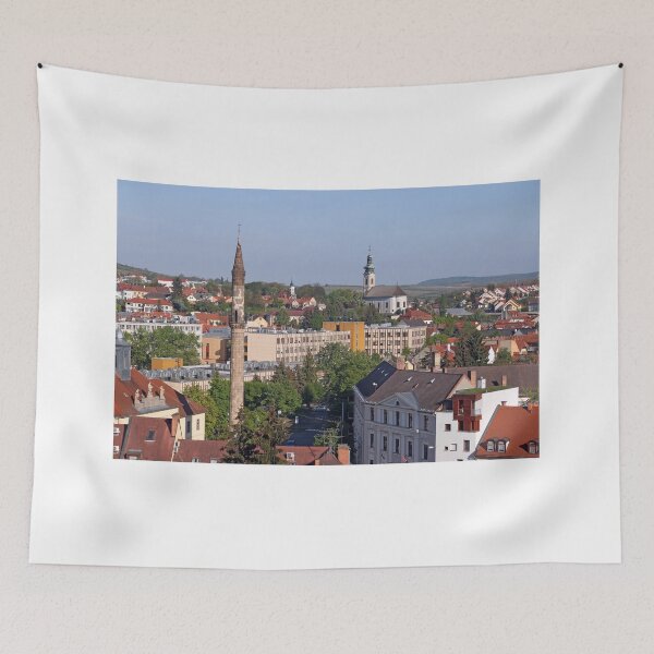 Item preview, minaret and churches cityscape Eger Hungary designed and sold by goceris.