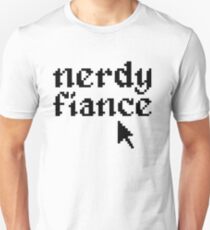 nerdy fiancé proposal engagement marriage wedding gift geek Unisex T-Shirt