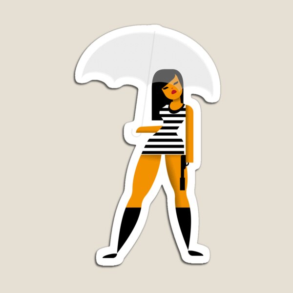 Umbrella girl Magnet