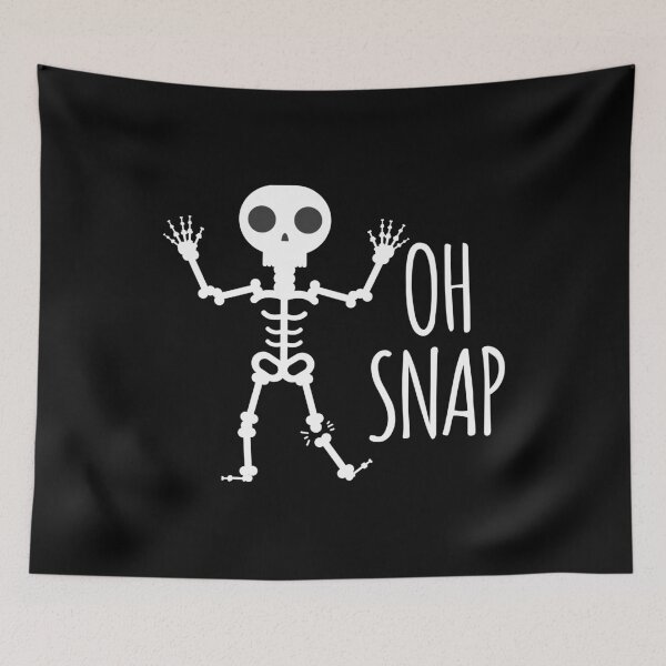 Item preview, Oh Snap Spooky Skeleton T Shirt Happy Halloween designed and sold by BUBLTEES.