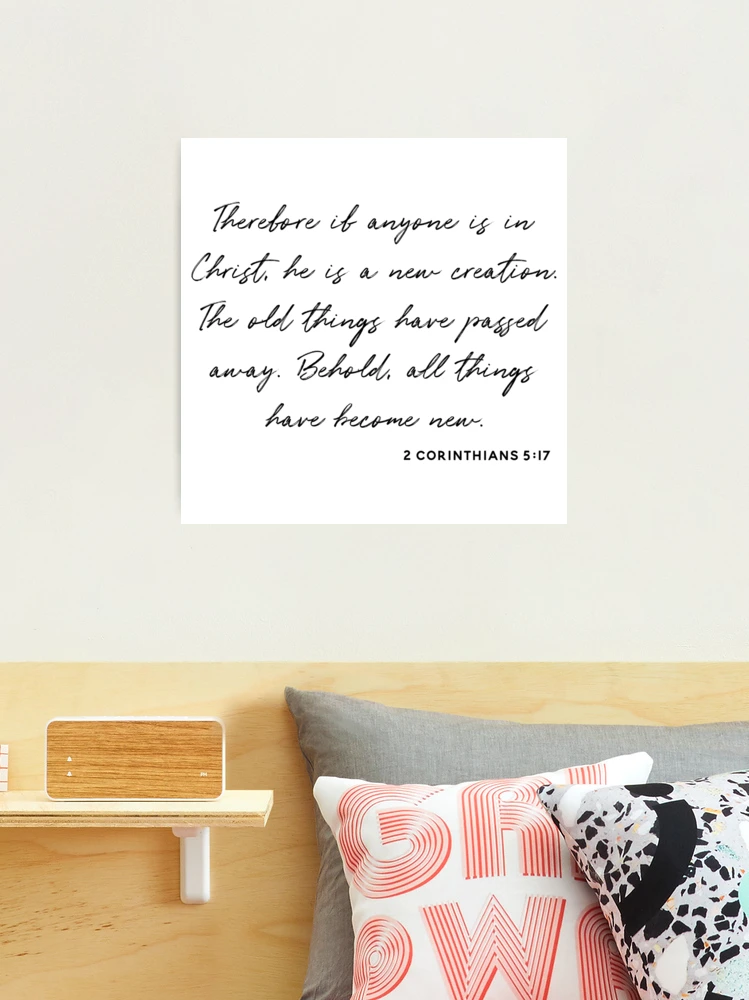 In Christ He Is A New Creation {Cushion Cover}