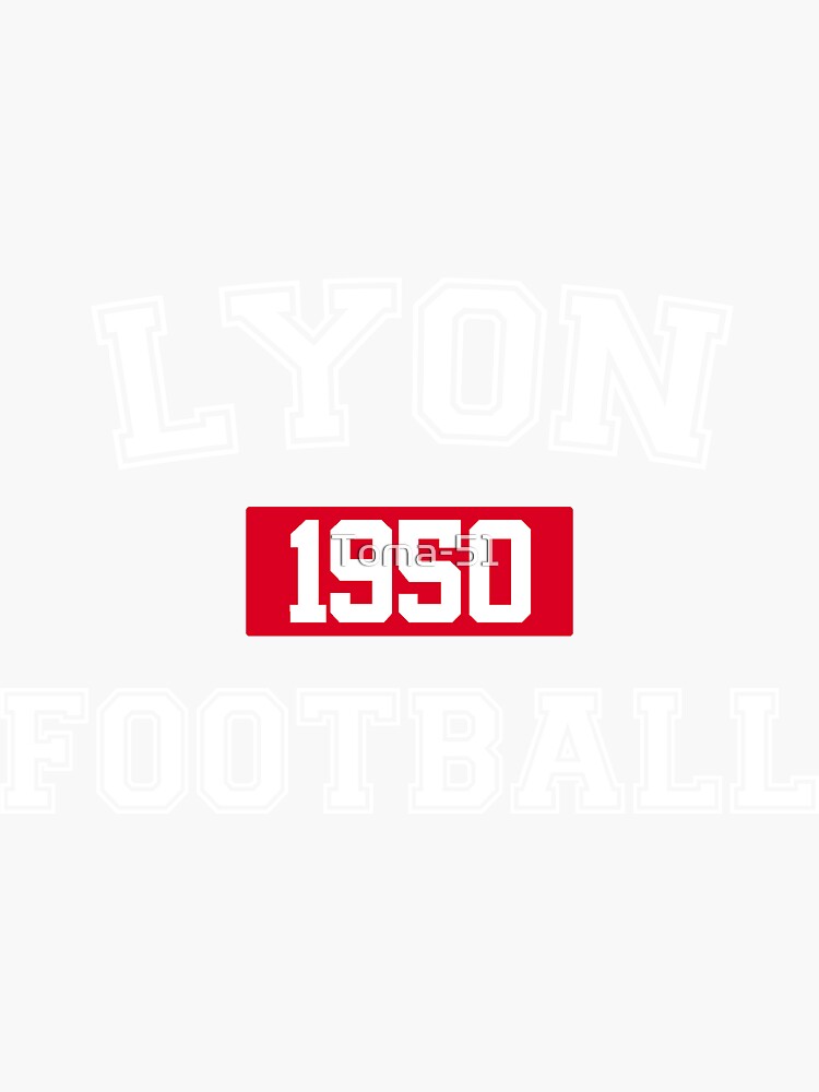 Sticker OL Olympique Lyonnais - Autocollant Kop Virage Nord Pour Supporter Foot