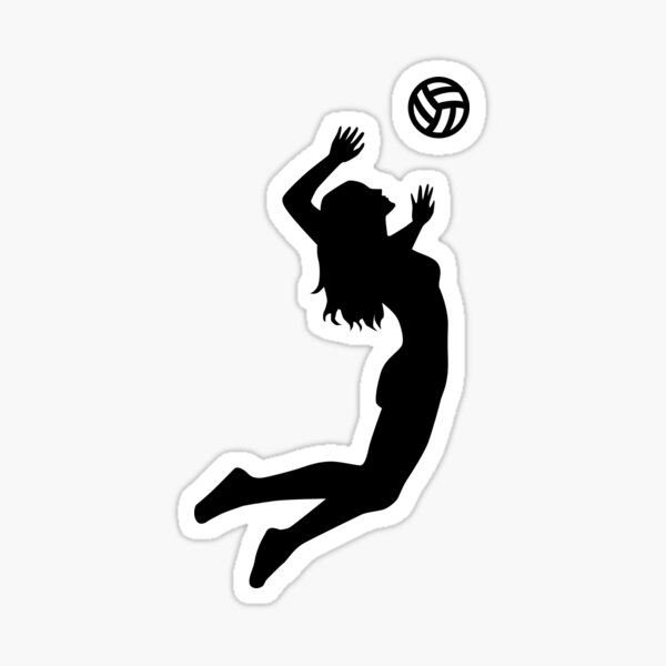 Item preview, Volleyball jumping girl woman designed and sold by Designzz.
