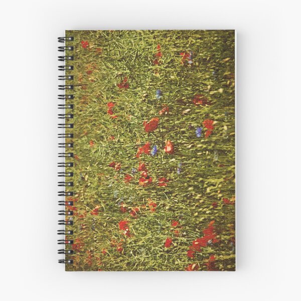Item preview, Sommerfeld mit roten und blauen Blumen designed and sold by pASob-dESIGN.