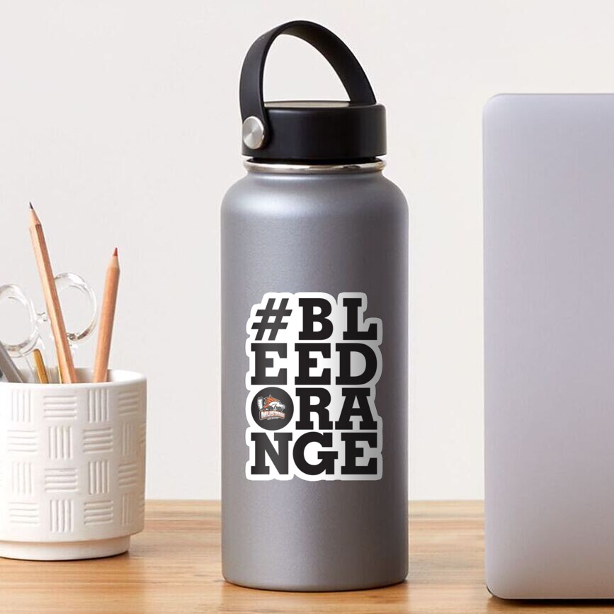 #BLEEDORANGE Black Sticker