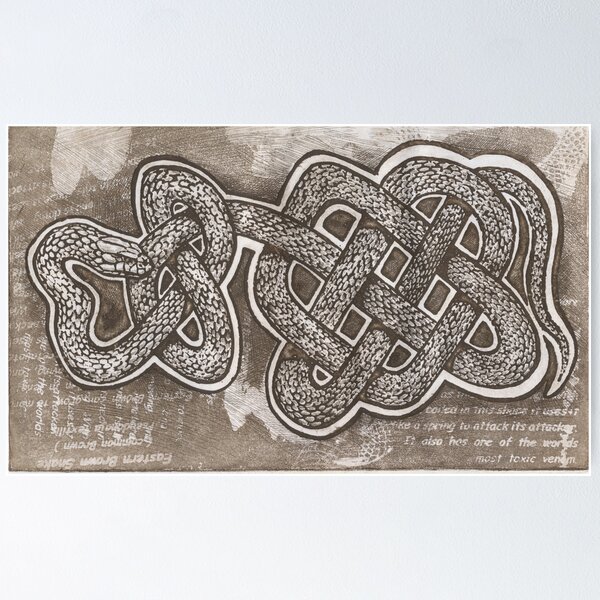 Item preview, Celtic brown snake designed and sold by SnakeArtist.