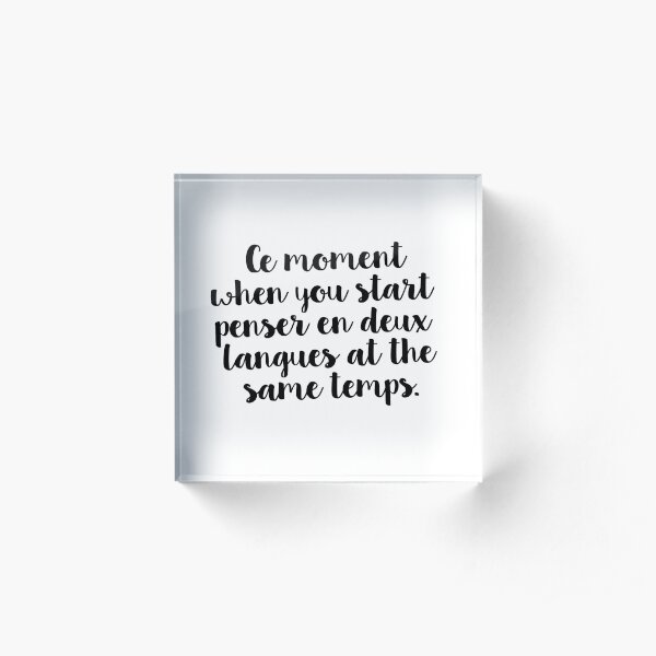 Ce moment Acrylic Block