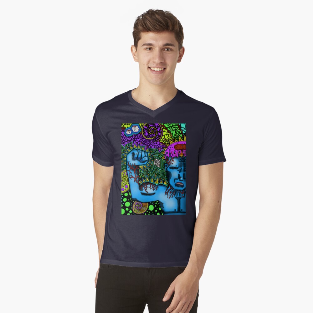 Item preview, V-Neck T-Shirt designed and sold by intenzaesthetic.