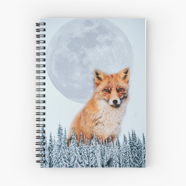 Item preview, the fox and the moon designed and sold by UnrealWorld.