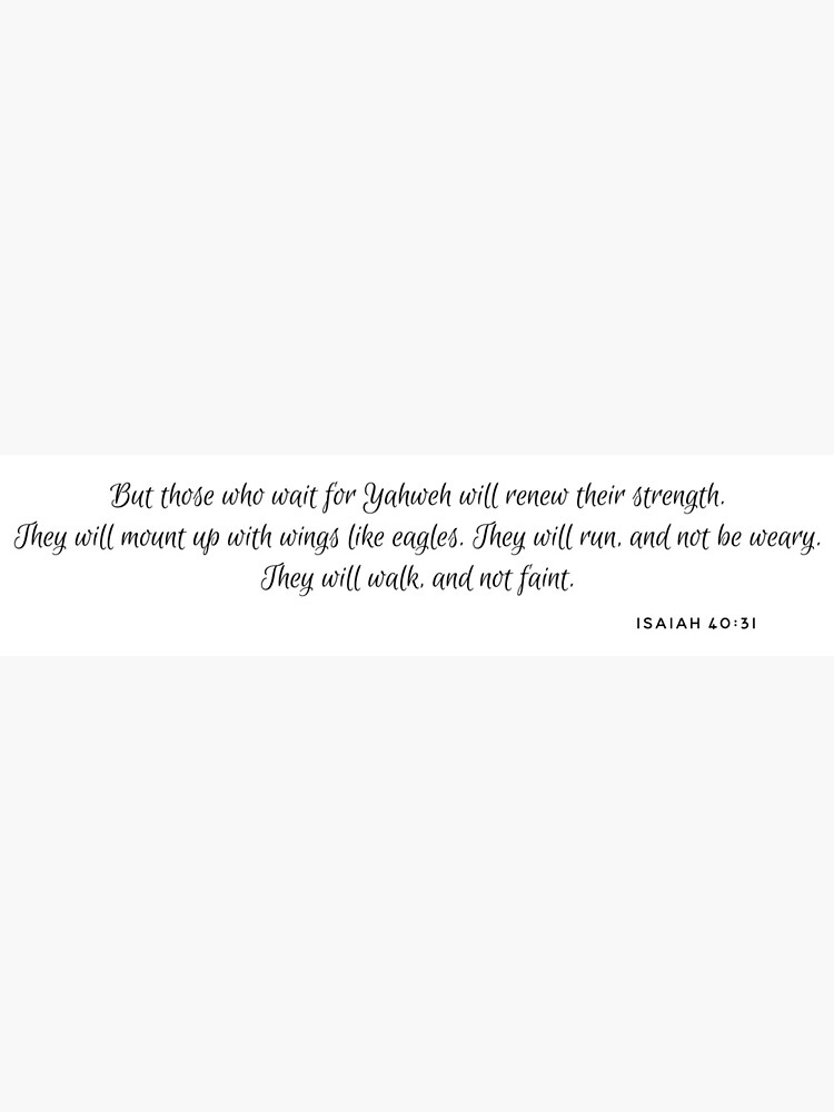 Tarjetas de felicitación «Se alzarán con alas como las águilas Isaías 40:31  Cita de la Biblia cristiana» de CarlosAlberto | Redbubble
