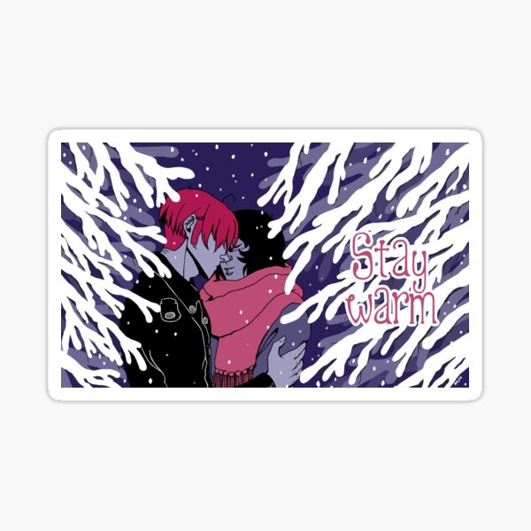 Stay Warm (with text) Sticker