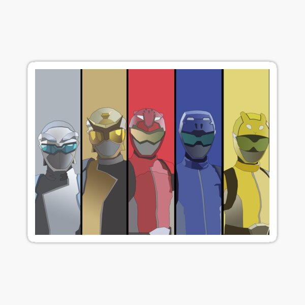 Vista previa del artículo con la obra «power ranger bestia morphers equipo completo», diseñado y vendido por blaster prime.