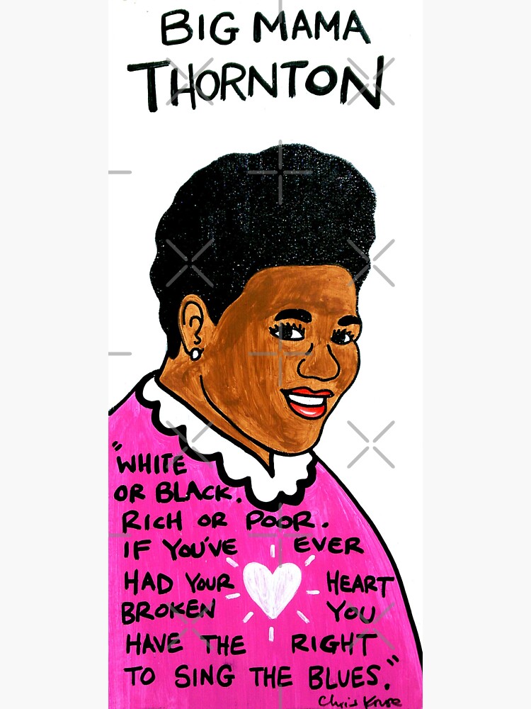 Big Mama Thornton Blues Folk Art by krusefolkart